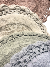 Wc:n matto soikea pastellinen Dentelle, 100% puuvillaa