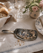 Aito ranskalainen hopeoitu pöytäsihveli vintage löytö La Petite Provence