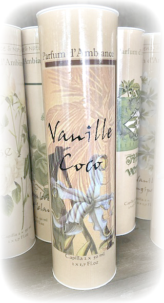 Vanilja-Kookos -huonetuoksu, tikkutuoksu 100ml (2x50ml) La Petite Provence