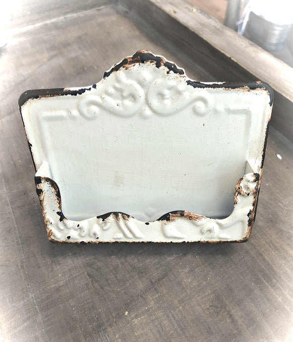 Business card holder, light Rustic romantic vintage style
