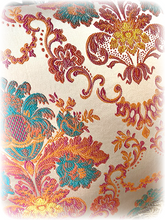 Rokokoo-tyyny persikkainen punainen La Petite Provence